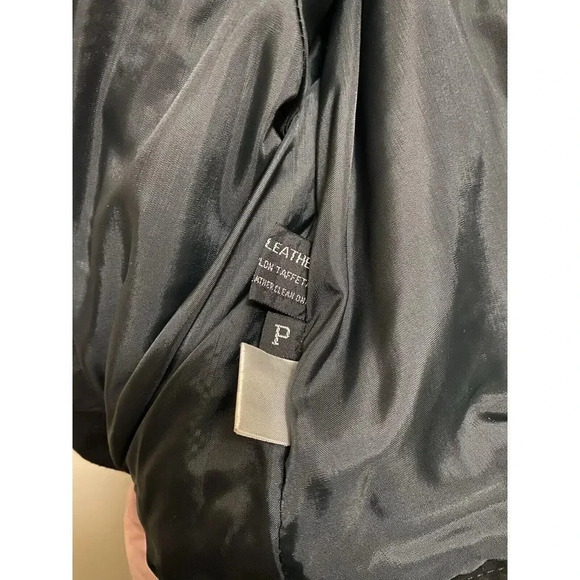 Winlit Women's Vintage Retro 80s 90s Black Leather Suede Jacket Designs Size P - Picture 16 of 16